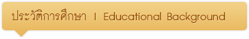 ประวัติการศึกษา | Educational Background